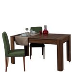 Casa si Gradina - Mobilier - Mese si birouri - Mese bucatarie si dining - Masa extensibila, Hanah Home, panou aglomerat melaminat, nuc, 78x150x90 cm - Infinity.ro