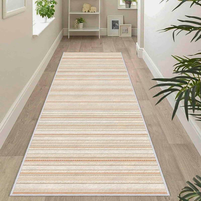 Casa si Gradina - Textile si covoare - Covoare - Covorase intrare - Covoras de intrare, Conceptum Hypnose, crem, mink, maro, 100x150 cm, 100% poliester, antiderapant, antibacterian - Infinity.ro