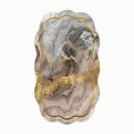 Casa si Gradina - Textile si covoare - Covoare - Covorase intrare - Covoras de intrare, Conceptum Hypnose, nurca, gri, auriu, 80x200 cm, 100% poliester, antiderapant, lavabil la masina - Infinity.ro