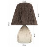 Casa si Gradina - Corpuri si surse de iluminat - Veioze si lampi - Veioze - Veioza, Opviq, ceramica, negru, 25x20x35 cm - Infinity.ro