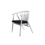 Casa si Gradina - Mobilier - Scaune si fotolii - Fotolii - Fotoliu, Hanah Home, lemn masiv, alb negru, 55x77x47 cm - Infinity.ro