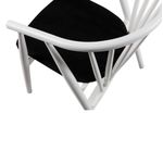Casa si Gradina - Mobilier - Scaune si fotolii - Fotolii - Fotoliu, Hanah Home, lemn masiv, alb negru, 55x77x47 cm - Infinity.ro