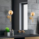 Casa si Gradina - Corpuri si surse de iluminat - Plafoniere, aplice si spoturi - Aplica de perete, Opviq, metal, auriu, 15x20x40 cm, 942FLG1314 - Infinity.ro