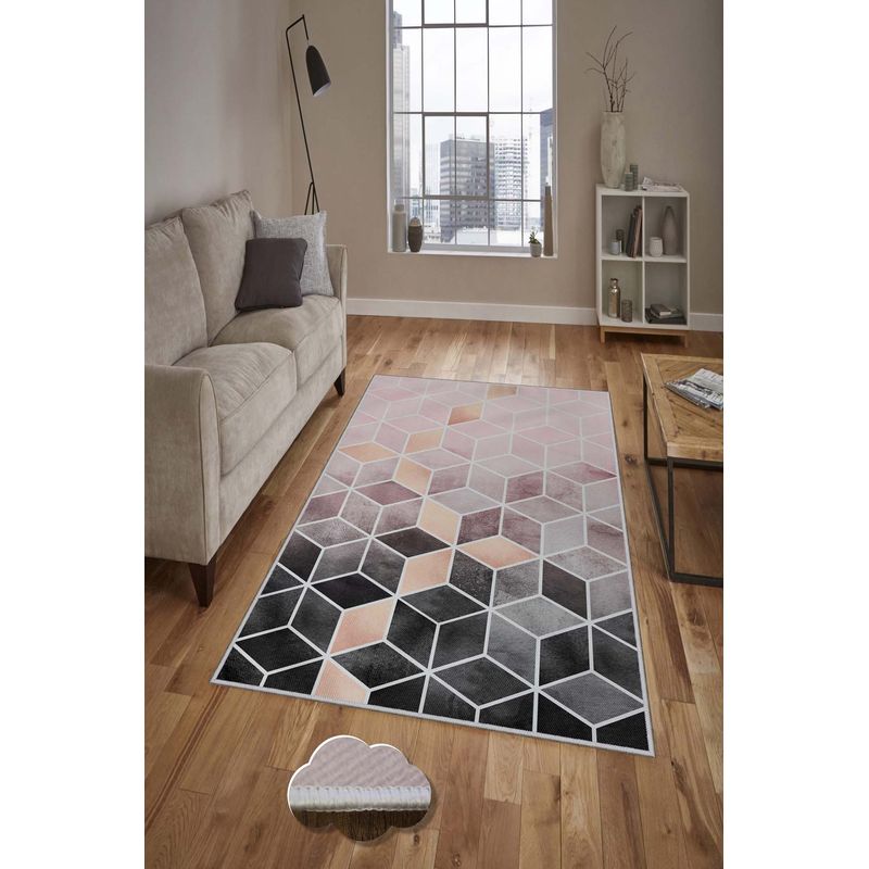 Casa si Gradina - Textile si covoare - Covoare - Covoare casa - Covor hol, Conceptum Hypnose, multicolor, 80x200 cm, 100% poliester, antiderapant - Infinity.ro