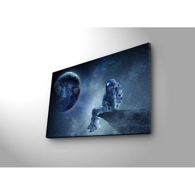 Casa si Gradina - Decoratiuni - Tablouri - Tablou canvas cu led, Wallxpert, piele de caprioara, multicolor, 45x70 cm, 254LED4326 - Infinity.ro