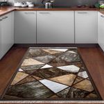 Casa si Gradina - Textile si covoare - Covoare - Covoare casa - Covor, Conceptum Hypnose, gri maro, 80x120 cm, 100% poliester, antiderapant - Infinity.ro