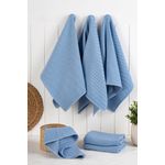 Market - Curatenie si intretinere casa - Produse bucatarie - Lavete si bureti - Set prosoape de bucatarie, Hermia, albastru denim, 43x76 cm, 90% bumbac, 10% poliester, 6 bucati - Infinity.ro