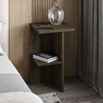 Casa si Gradina - Mobilier - Comode si corpuri - Noptiere - Noptiera, Hanah Home, pal melaminat, nuc, 36x36x60 cm - Infinity.ro