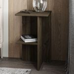 Casa si Gradina - Mobilier - Comode si corpuri - Noptiere - Noptiera, Hanah Home, pal melaminat, nuc, 36x36x60 cm - Infinity.ro