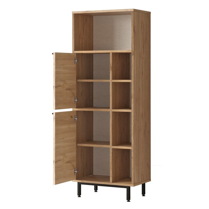 Casa si Gradina - Mobilier - Mobilier baie - Corpuri baie - Dulap baie, Hanah Home, pal melaminat, nuc, 60x35.5x161.6 cm - Infinity.ro