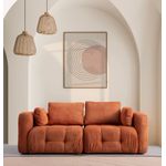 Casa si Gradina - Mobilier - Canapele si coltare - Canapele - Canapea 2 locuri, Atelier Del Sofa, lemn fag si pal, portocaliu, 300x120x65 cm - Infinity.ro