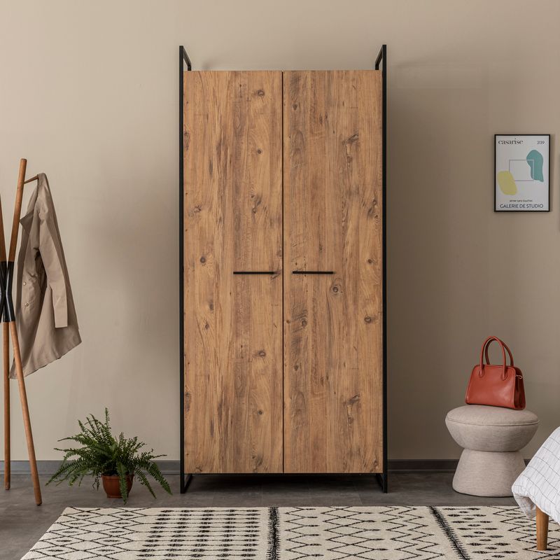 Casa si Gradina - Mobilier - Dulapuri si sifoniere - Sifoniere - Sifonier, Hanah Home, pal melaminat, pin atlantic, 104x225x52 cm - Infinity.ro