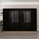 Casa si Gradina - Mobilier - Dulapuri si sifoniere - Sifoniere - Sifonier, Hanah Home, panou de particule cu melamina, fume, 270x210x52 cm - Infinity.ro