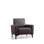 Casa si Gradina - Mobilier - Scaune si fotolii - Fotolii - Fotoliu, Atelier Del Sofa, lemn fag si pal, gri inchis, 90x85x77 cm - Infinity.ro