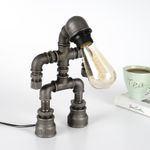 Casa si Gradina - Corpuri si surse de iluminat - Veioze si lampi - Veioze - Veioza, Opviq, metal, negru, 30x20x7 cm - Infinity.ro