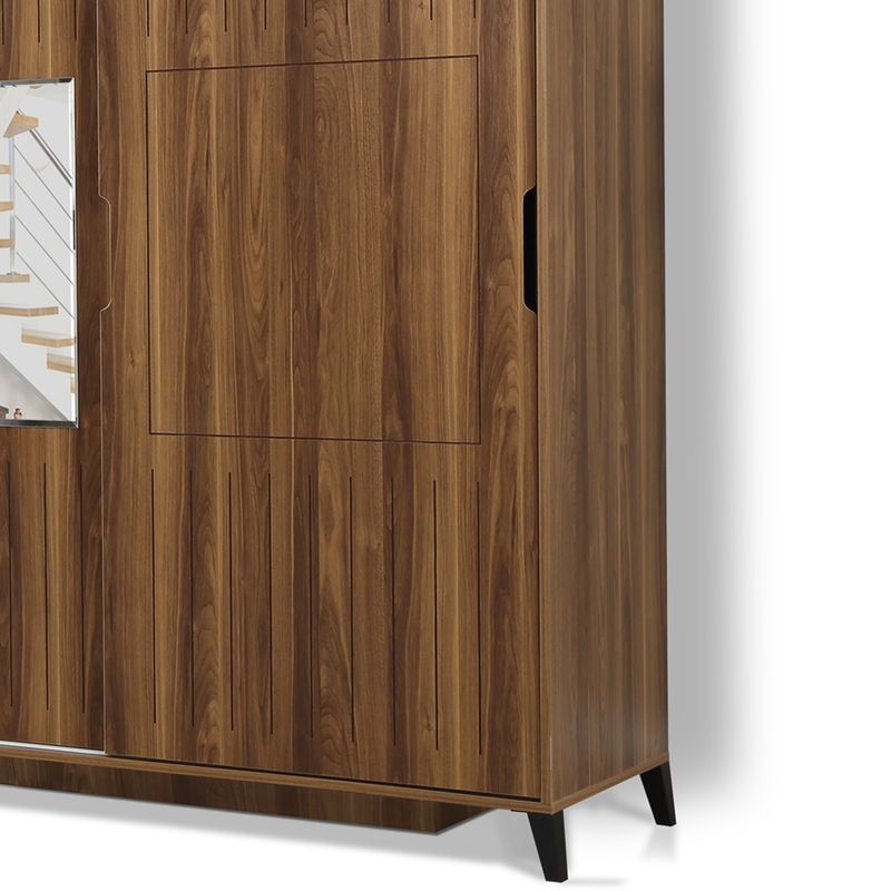 Casa si Gradina - Mobilier - Dulapuri si sifoniere - Sifoniere - Sifonier, Hanah Home, pal melaminat, nuc, 190x60x216 cm - Infinity.ro