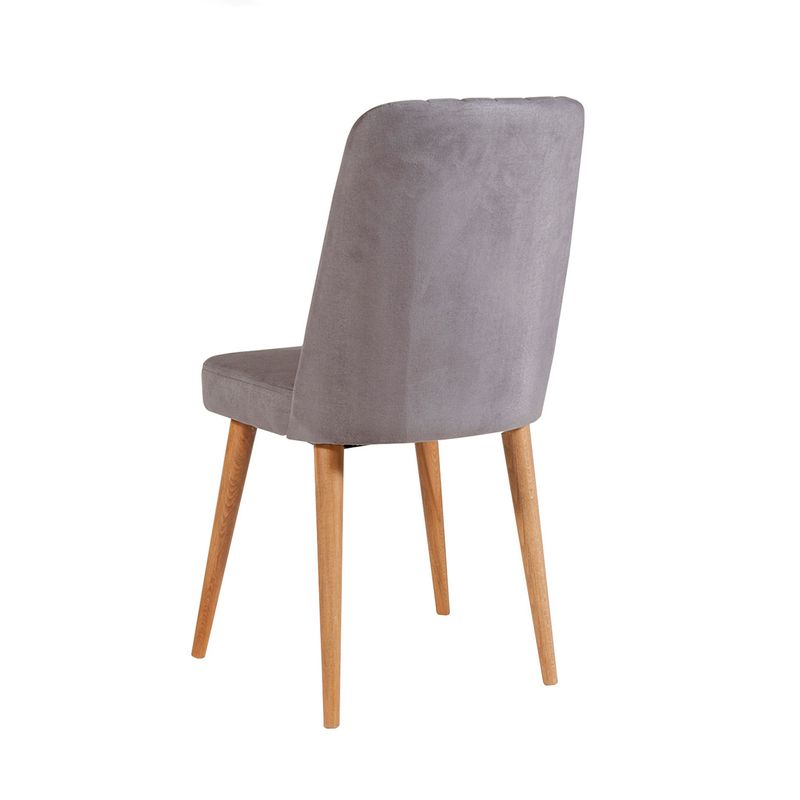 Casa si Gradina - Mobilier - Seturi de mobilier - Seturi mese si scaune - Set masa si scaune, Hanah Home, lemn aglomerat melaminat, pin atlantic si gri, masa 120x75x77 cm - Infinity.ro