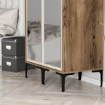 Casa si Gradina - Mobilier - Dulapuri si sifoniere - Sifoniere - Sifonier, Hanah Home, pal melaminat, nuc si crem, 80x47.5x201.4 cm, 845HCT5436 - Infinity.ro