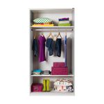 Casa si Gradina - Mobilier - Dulapuri si sifoniere - Sifoniere - Sifonier cu usi glisante, Hanah Home, panou din particule acoperit cu melamina, alb, 94x52x182 cm - Infinity.ro