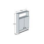Casa si Gradina - Mobilier - Mobilier baie - Corpuri baie - Dulap baie, Hanah Home, pal melaminat, alb, 60x15x87 cm - Infinity.ro