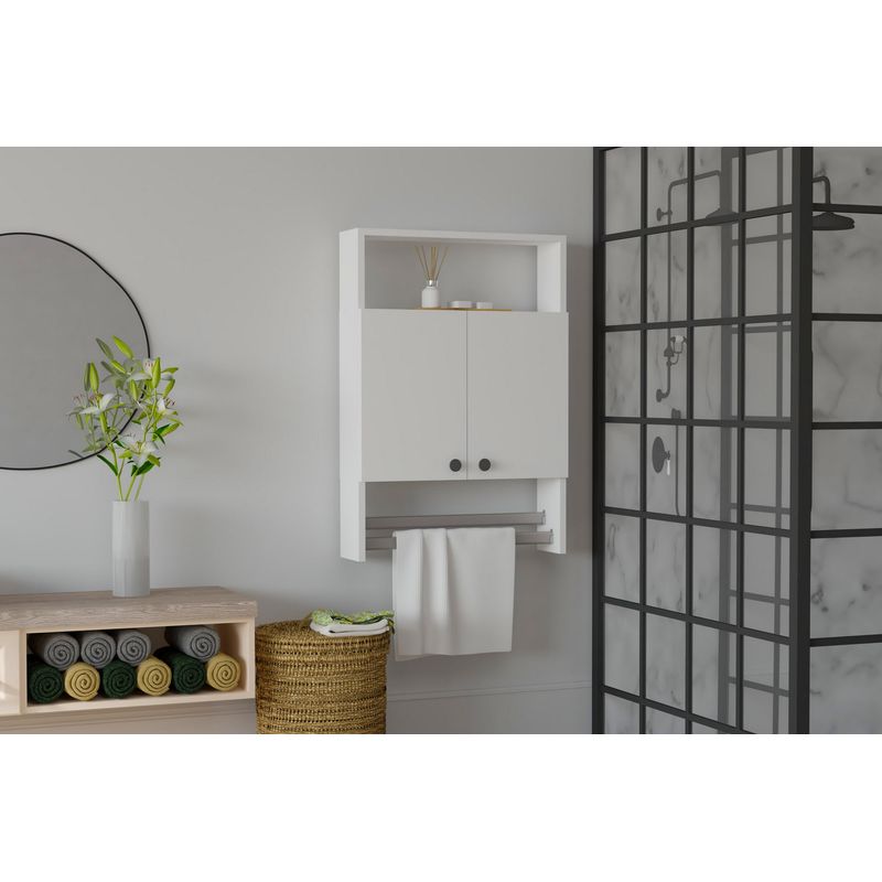 Casa si Gradina - Mobilier - Mobilier baie - Corpuri baie - Dulap baie, Hanah Home, pal melaminat, alb, 60x15x87 cm - Infinity.ro