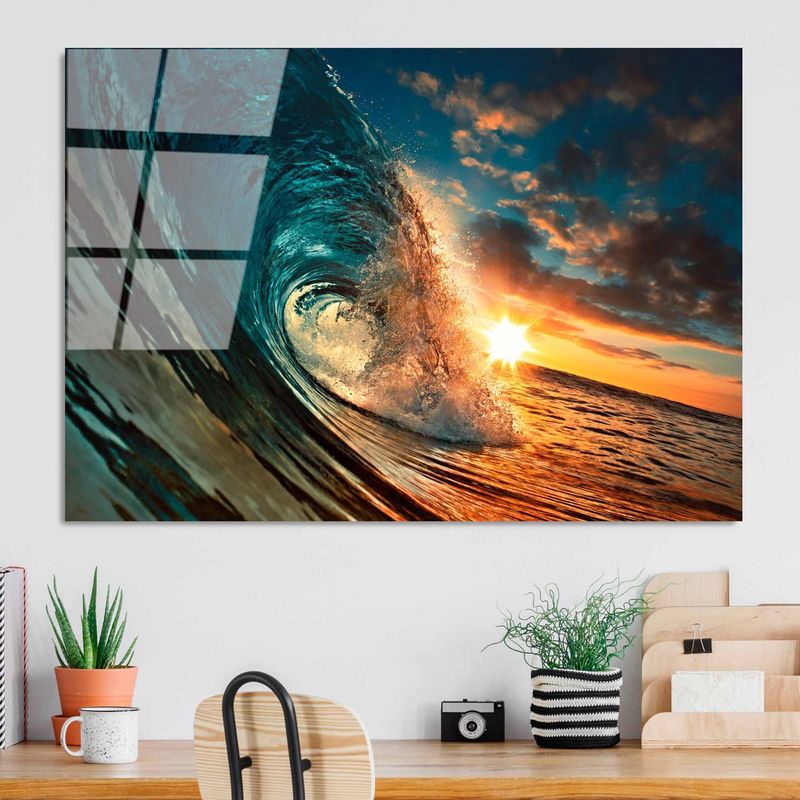 Casa si Gradina - Decoratiuni - Tablouri - Tablou decorativ, Wallxpert, sticla temperata, multicolor, 70x100 cm, 123BZM1327 - Infinity.ro