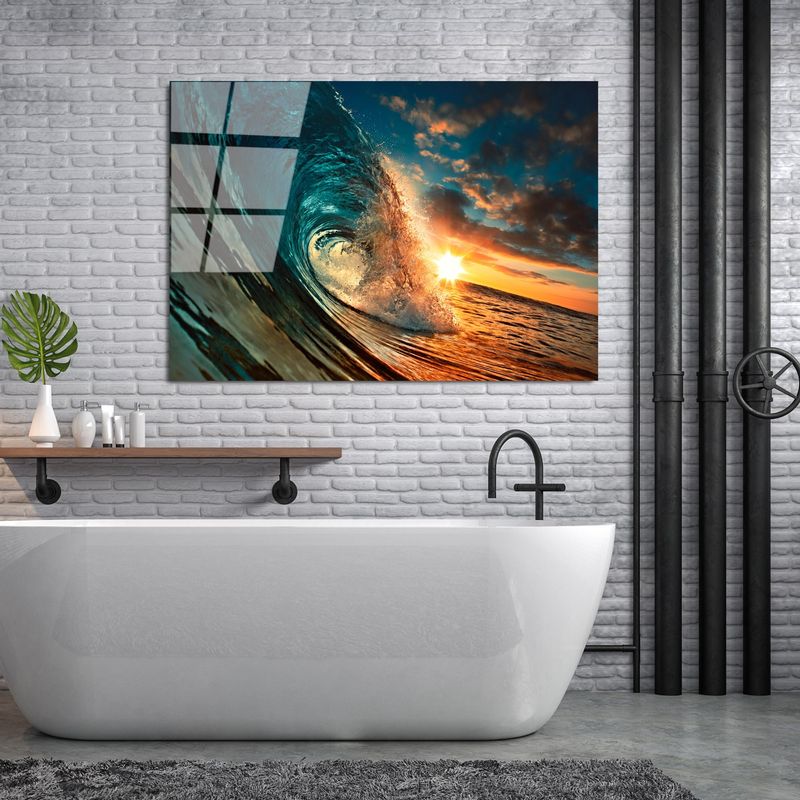 Casa si Gradina - Decoratiuni - Tablouri - Tablou decorativ, Wallxpert, sticla temperata, multicolor, 70x100 cm, 123BZM1327 - Infinity.ro