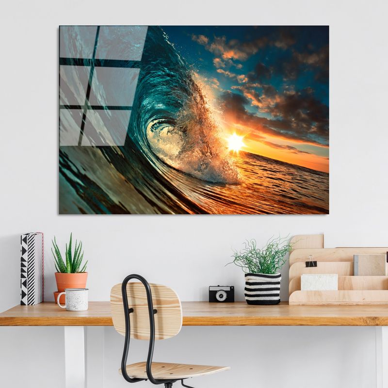 Casa si Gradina - Decoratiuni - Tablouri - Tablou decorativ, Wallxpert, sticla temperata, multicolor, 70x100 cm, 123BZM1327 - Infinity.ro