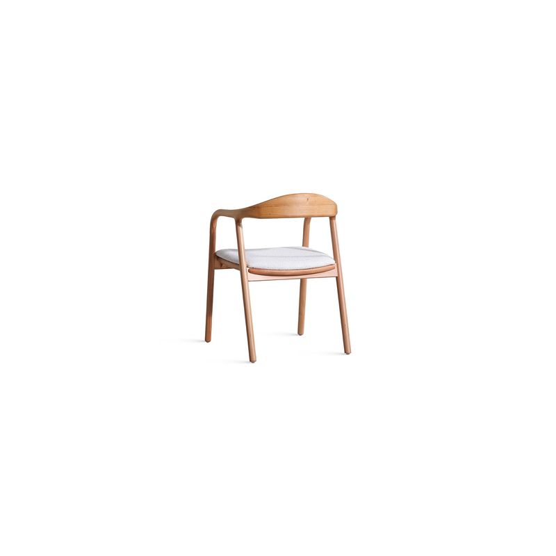 Casa si Gradina - Mobilier - Scaune si fotolii - Fotolii - Fotoliu, Hanah Home, lemn de fag, tesatura teddy, natural, 54x68x76 cm - Infinity.ro