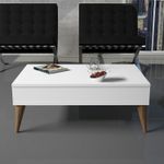 Casa si Gradina - Mobilier - Seturi de mobilier - Seturi living - Set mobilier living, Hanah Home, PAL melaminat, alb, 150x50x30 cm - Infinity.ro