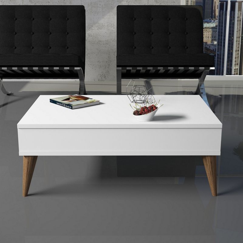 Casa si Gradina - Mobilier - Seturi de mobilier - Seturi living - Set mobilier living, Hanah Home, PAL melaminat, alb, 150x50x30 cm - Infinity.ro