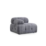 Casa si Gradina - Mobilier - Canapele si coltare - Canapele - Canapea 1 loc, Atelier Del Sofa, lemn de fag si pal, gri, 95x95x75 cm, 560ARE2948 - Infinity.ro