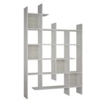 Casa si Gradina - Mobilier - Biblioteci si rafturi - Biblioteci - Biblioteca, Hanah Home, pal melaminat, alb, 122x25.5x188 cm - Infinity.ro
