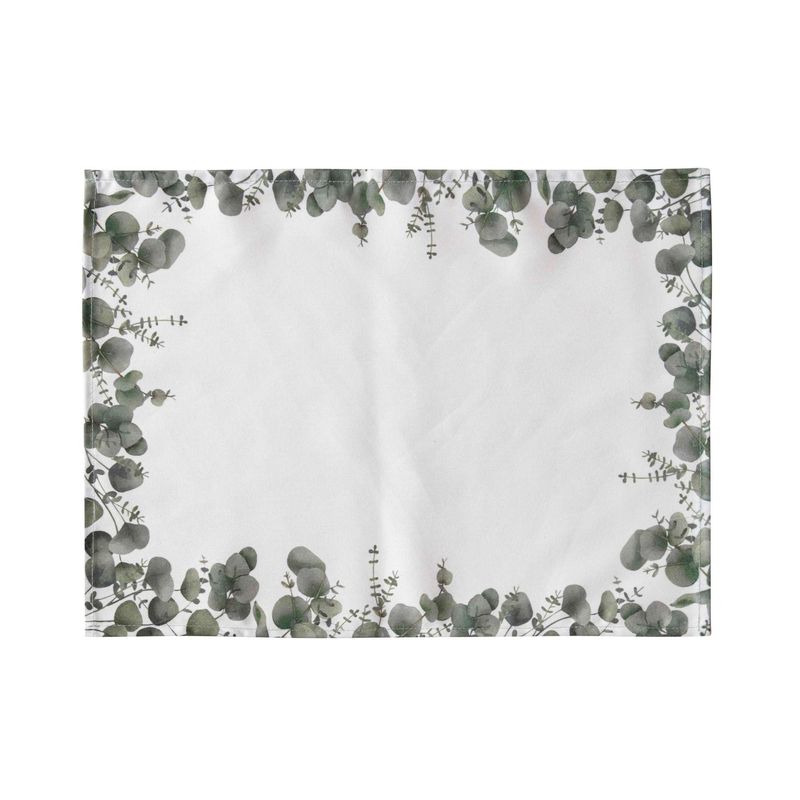Casa si Gradina - Textile si covoare - Textile bucatarie - Servete si naproane - Set suporturi de masa, Hermia, verde alb, 35x45 cm, 100% bumbac - Infinity.ro