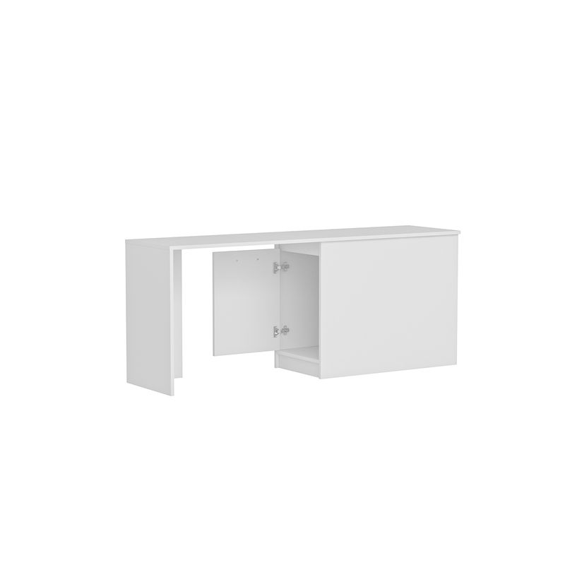 Casa si Gradina - Mobilier - Mese si birouri - Birouri - Birou, Hanah Home, panou de particule melaminat, alb, 180x47x73.8 cm - Infinity.ro
