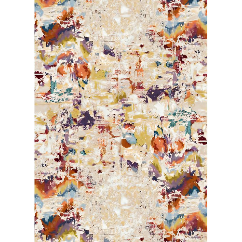 Casa si Gradina - Textile si covoare - Covoare - Covorase intrare - Covoras de intrare, Conceptum Hypnose, bej, galben, albastru, rosu, maro, 40x60 cm, 100% poliester, antiderapant - Infinity.ro