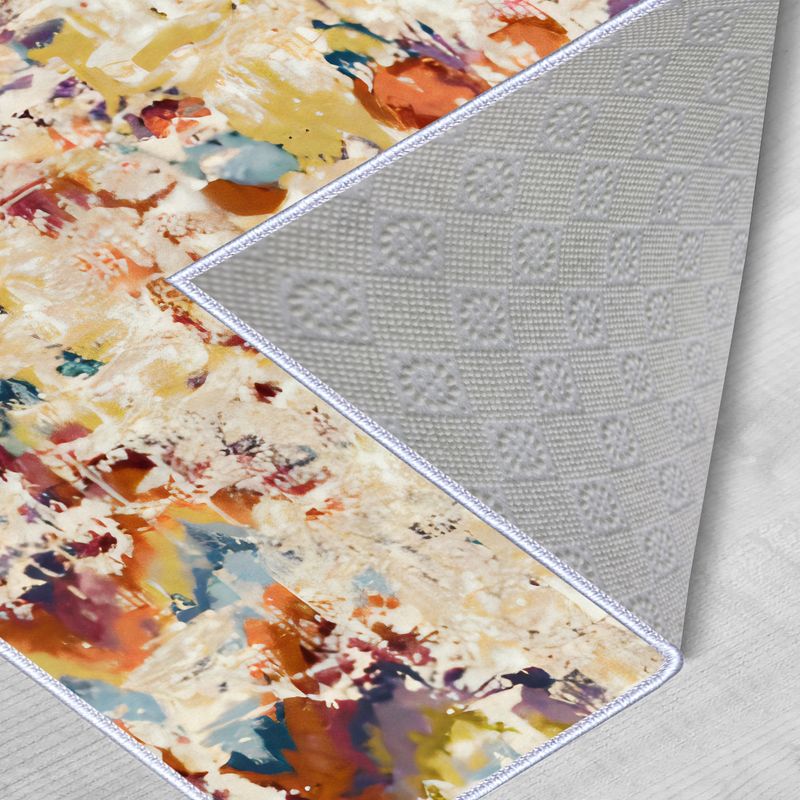 Casa si Gradina - Textile si covoare - Covoare - Covorase intrare - Covoras de intrare, Conceptum Hypnose, bej, galben, albastru, rosu, maro, 40x60 cm, 100% poliester, antiderapant - Infinity.ro