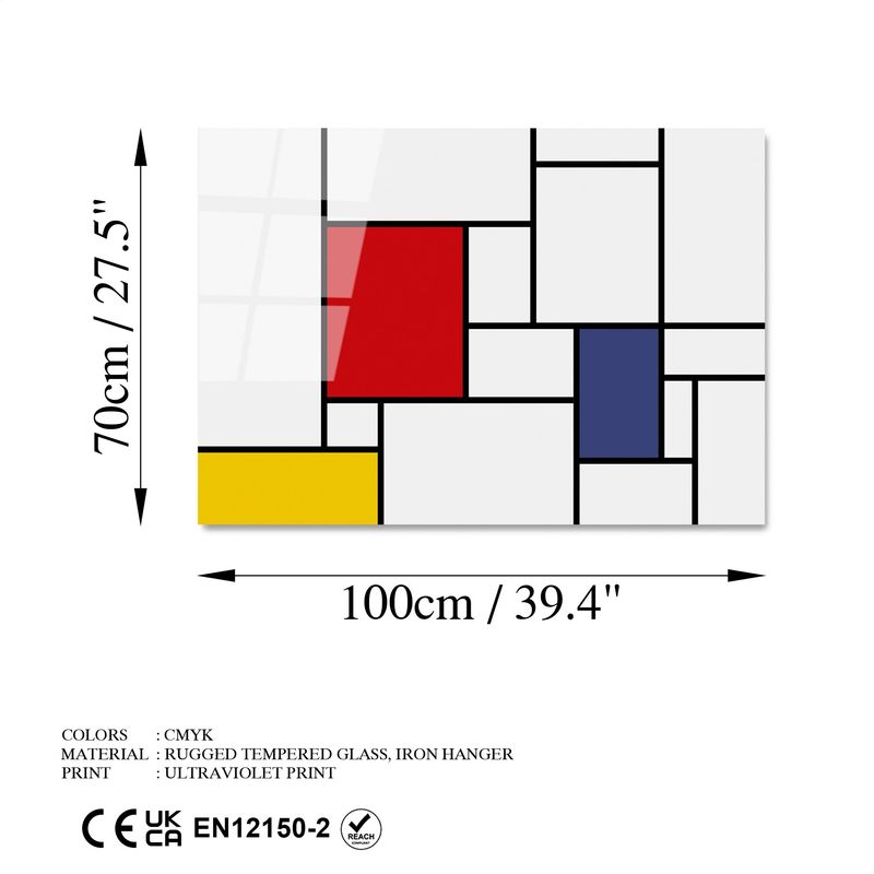 Casa si Gradina - Decoratiuni - Tablouri - Tablou decorativ, Wallxpert, sticla temperata, multicolor, 70x100 cm, 123BZM1244 - Infinity.ro