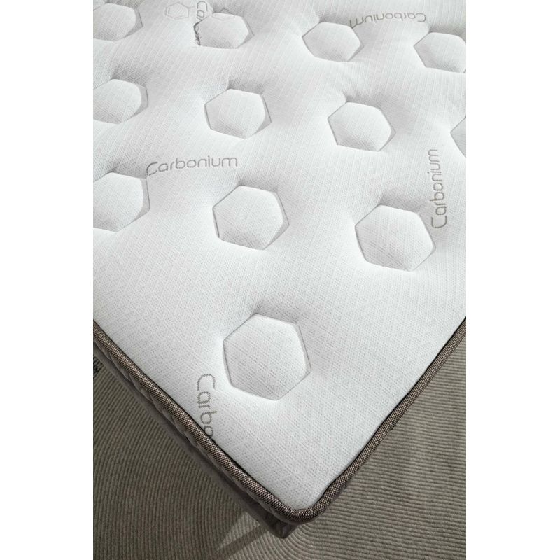 Casa si Gradina - Mobilier - Saltele si somiere - Saltele - Saltea, Hanah Home, 99% poliester 1% carbon, gri, 100x200 cm, arcuri pocket, spuma visco - Infinity.ro