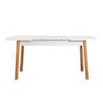 Casa si Gradina - Mobilier - Mese si birouri - Mese bucatarie si dining - Masa extensibila, Hanah Home, pal melaminat, pin atlantic si alb, 120-153x75x75 cm - Infinity.ro