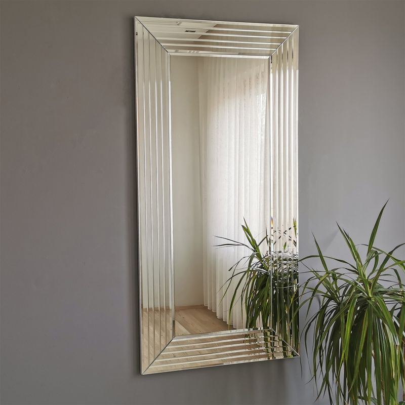 Casa si Gradina - Decoratiuni - Oglinzi - Oglinda, Hanah Home, mdf, argintiu, 60x100 cm, 552NOS2118 - Infinity.ro