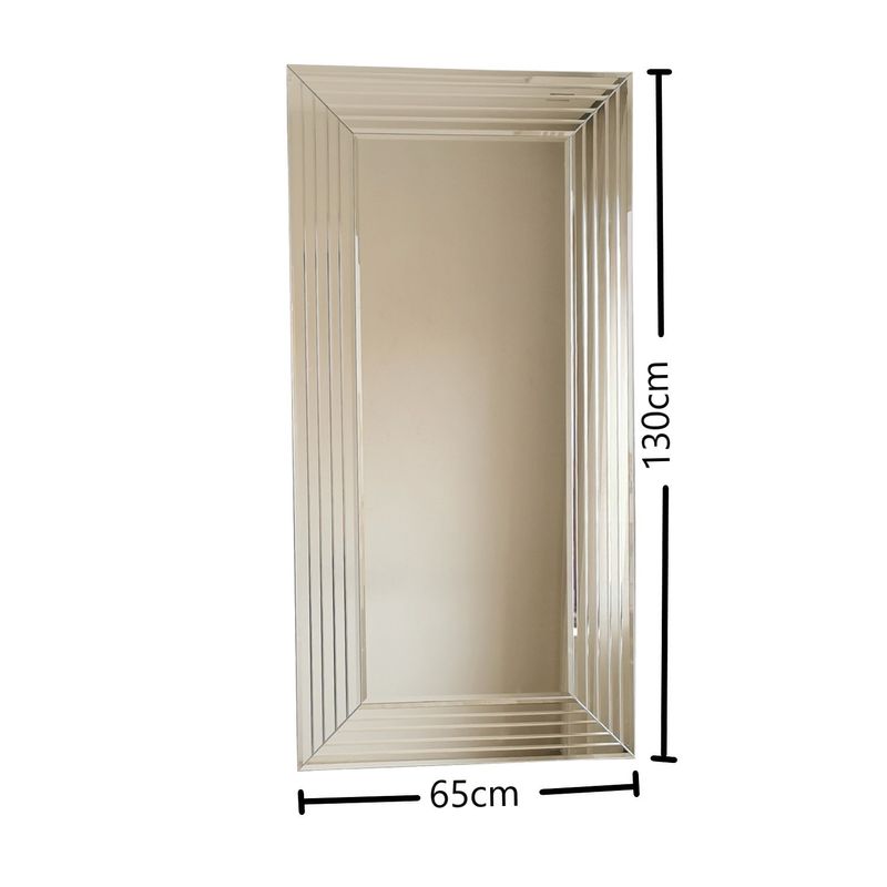 Casa si Gradina - Decoratiuni - Oglinzi - Oglinda, Hanah Home, mdf, argintiu, 60x100 cm, 552NOS2118 - Infinity.ro