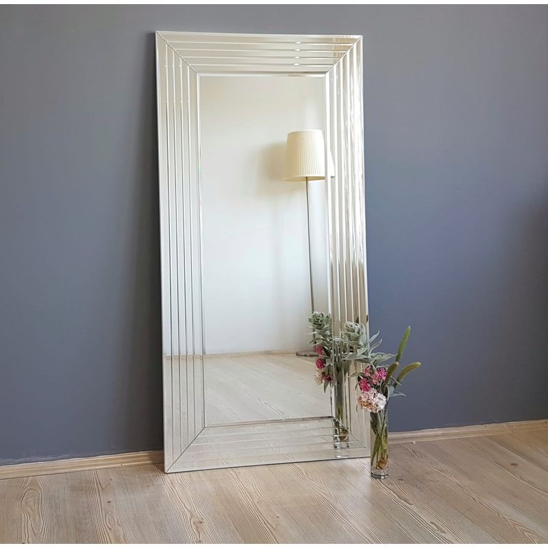 Casa si Gradina - Decoratiuni - Oglinzi - Oglinda, Hanah Home, mdf, argintiu, 60x100 cm, 552NOS2118 - Infinity.ro
