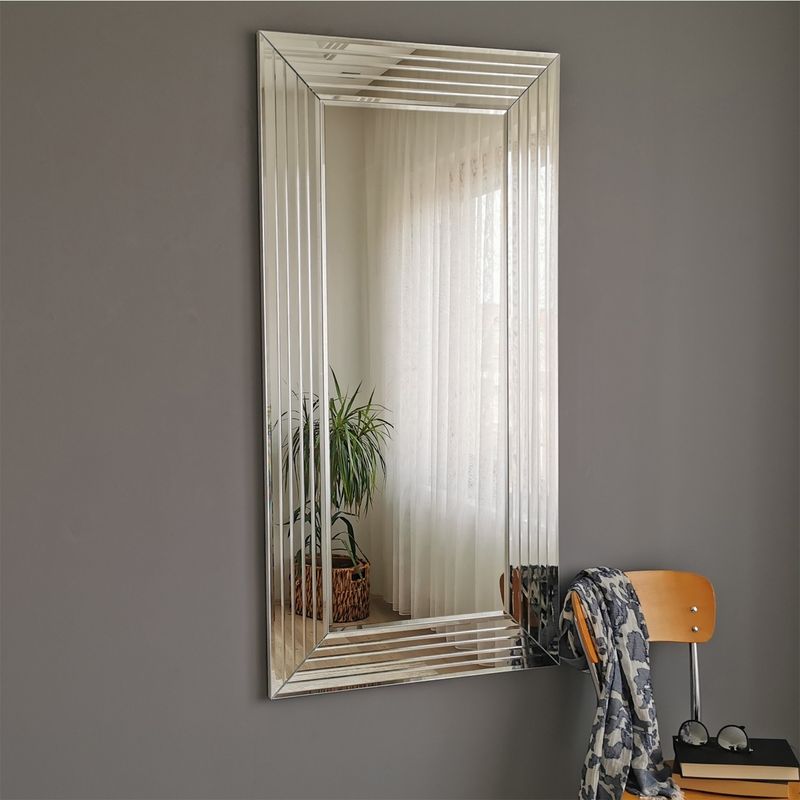 Casa si Gradina - Decoratiuni - Oglinzi - Oglinda, Hanah Home, mdf, argintiu, 60x100 cm, 552NOS2118 - Infinity.ro