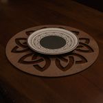 Casa si Gradina - Bucatarie si vesela - Organizare si depozitare bucatarie - Suporturi tacamuri si vase - Set suporturi de masa, Hermia, lemn, wenge, 36x36 cm, 6 piese, 790PYN1159 - Infinity.ro