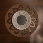 Casa si Gradina - Bucatarie si vesela - Organizare si depozitare bucatarie - Suporturi tacamuri si vase - Set suporturi de masa, Hermia, lemn, wenge, 36x36 cm, 6 piese, 790PYN1159 - Infinity.ro