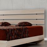 Casa si Gradina - Mobilier - Paturi si accesorii - Paturi - Pat dublu, Hanah Home, pal melaminat, stejar, 165x205x100 cm - Infinity.ro