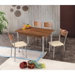 Casa si Gradina - Mobilier - Mese si birouri - Mese bucatarie si dining - Masa extensibila, Hanah Home, pal melaminat, nuc argintiu, 110x70x75 cm - Infinity.ro