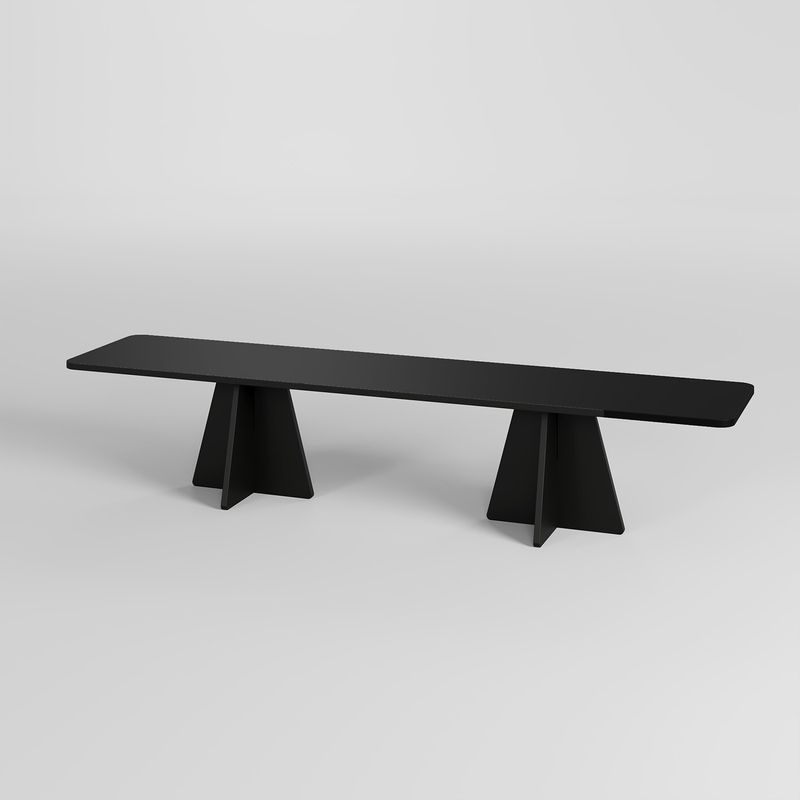 Casa si Gradina - Mobilier - Comode si corpuri - Console - Comoda tv, Hanah Home, pal melaminat, negru, 180x40x42 cm - Infinity.ro