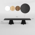 Casa si Gradina - Mobilier - Comode si corpuri - Console - Comoda tv, Hanah Home, pal melaminat, negru, 180x40x42 cm - Infinity.ro